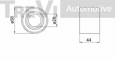 TREVI AUTOMOTIVE wb1006 -  Комплект подшипника ступицы колеса